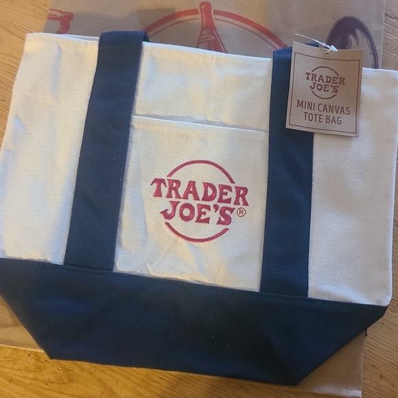 Trader Joes Mini Canvas Totes!! - Picture 1 of 2